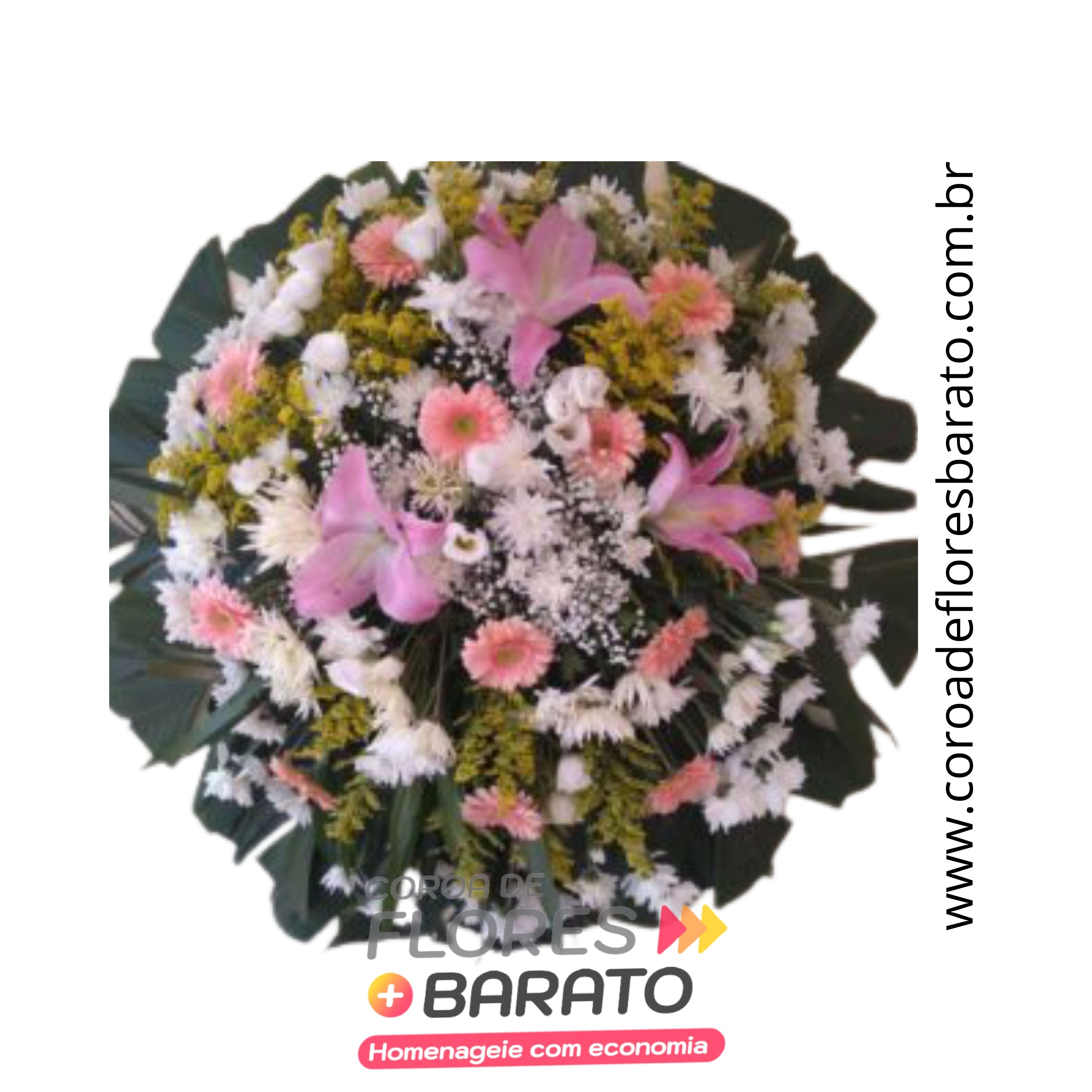 Coroa de Flores Barato 23