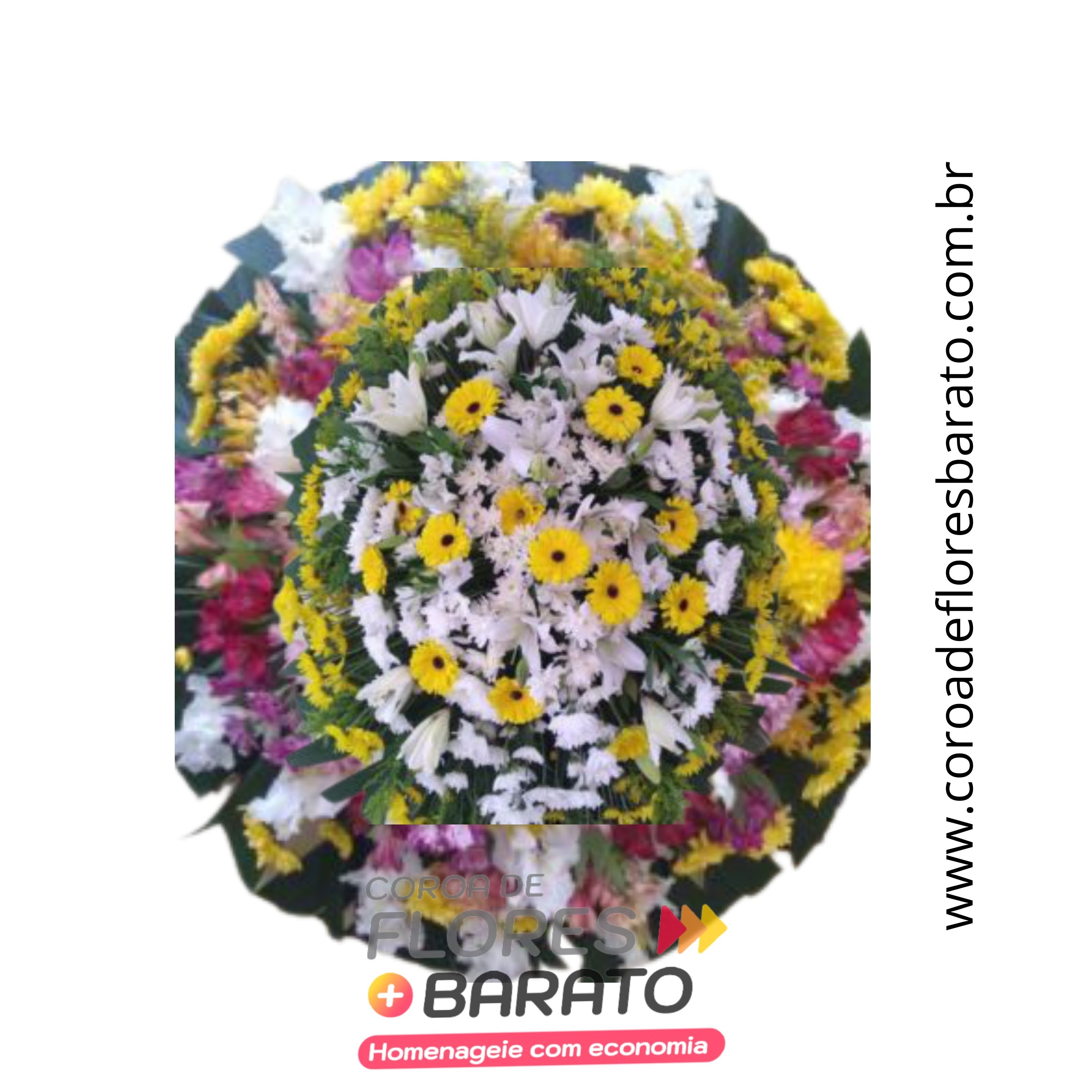 Coroa de Flores Barato 27