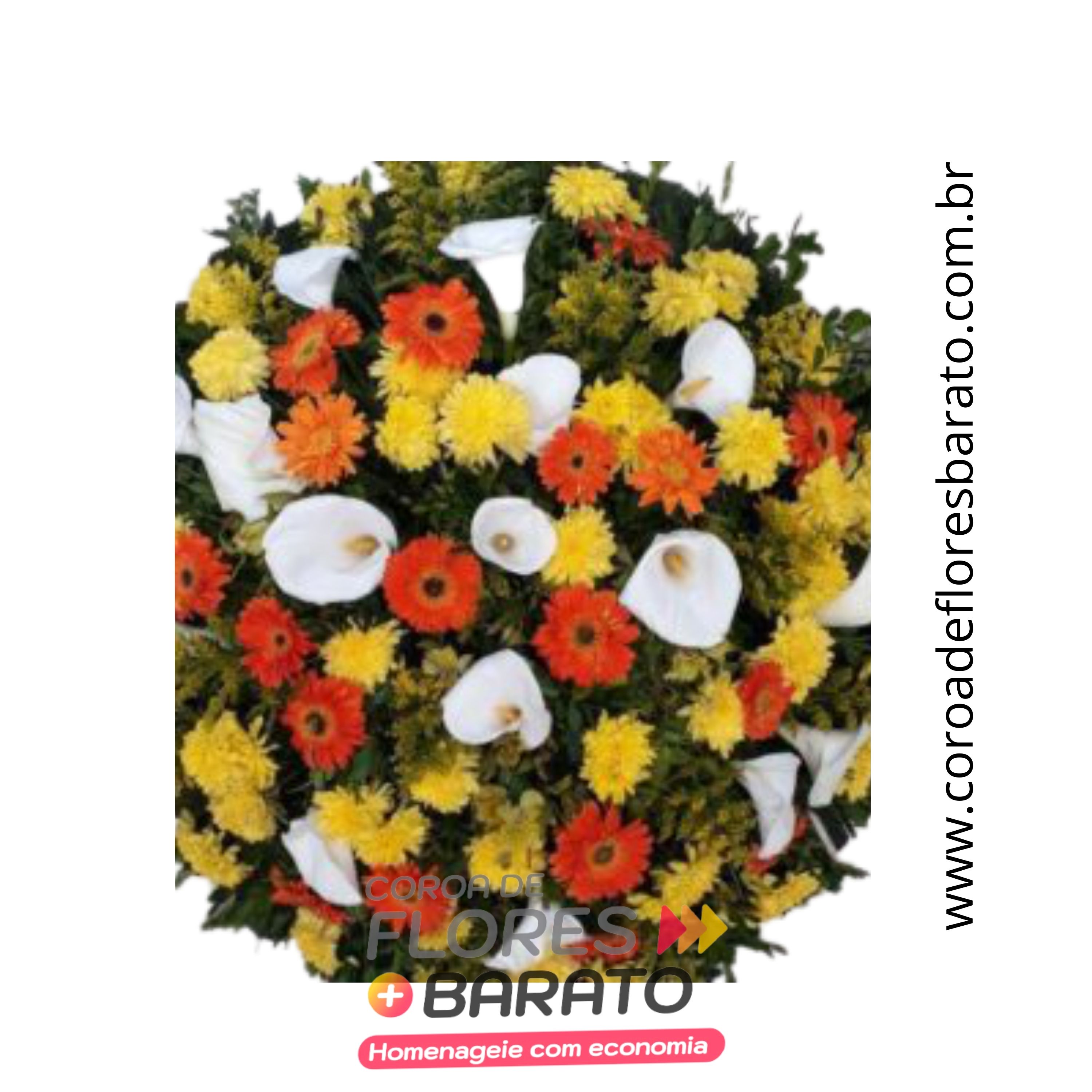 Coroa de Flores Barato 29