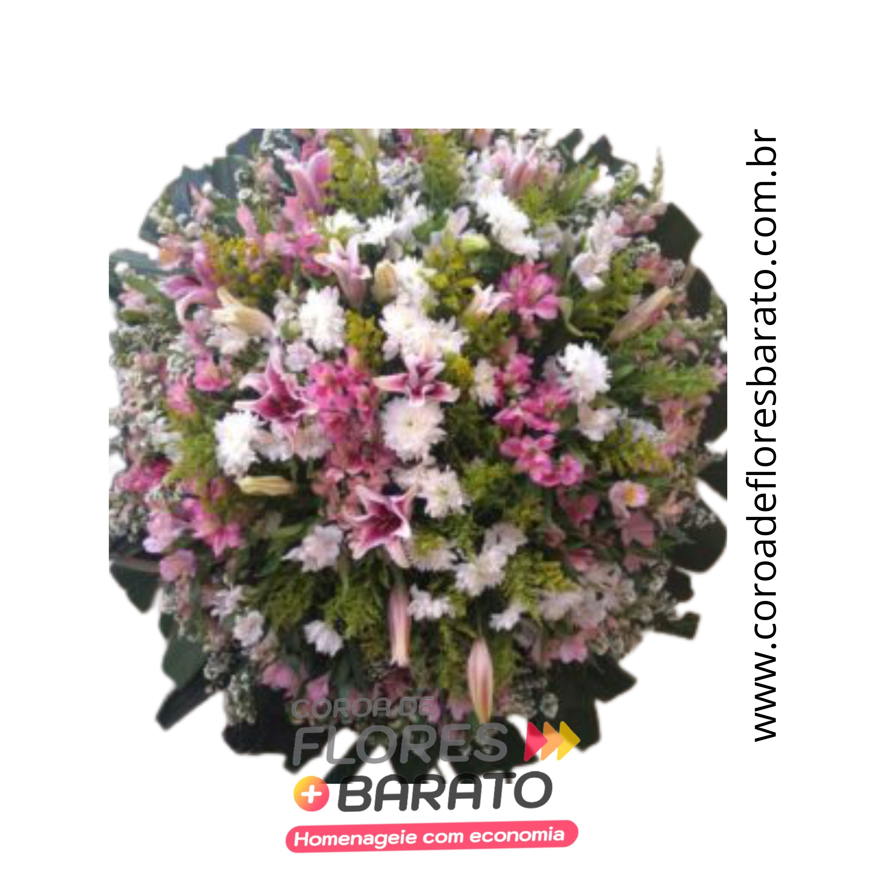 Coroa de Flores Barato 18