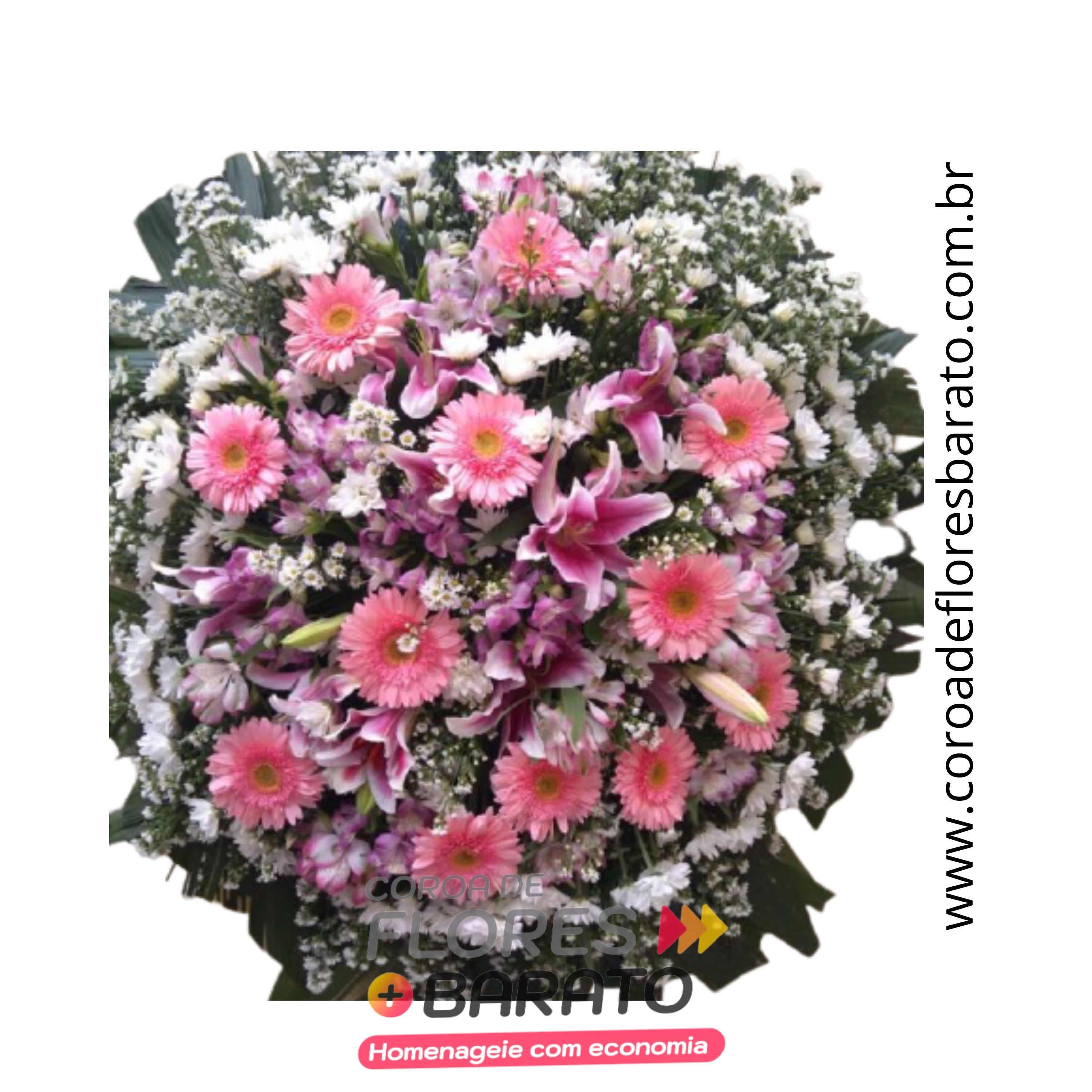 Coroa de Flores Barato 19