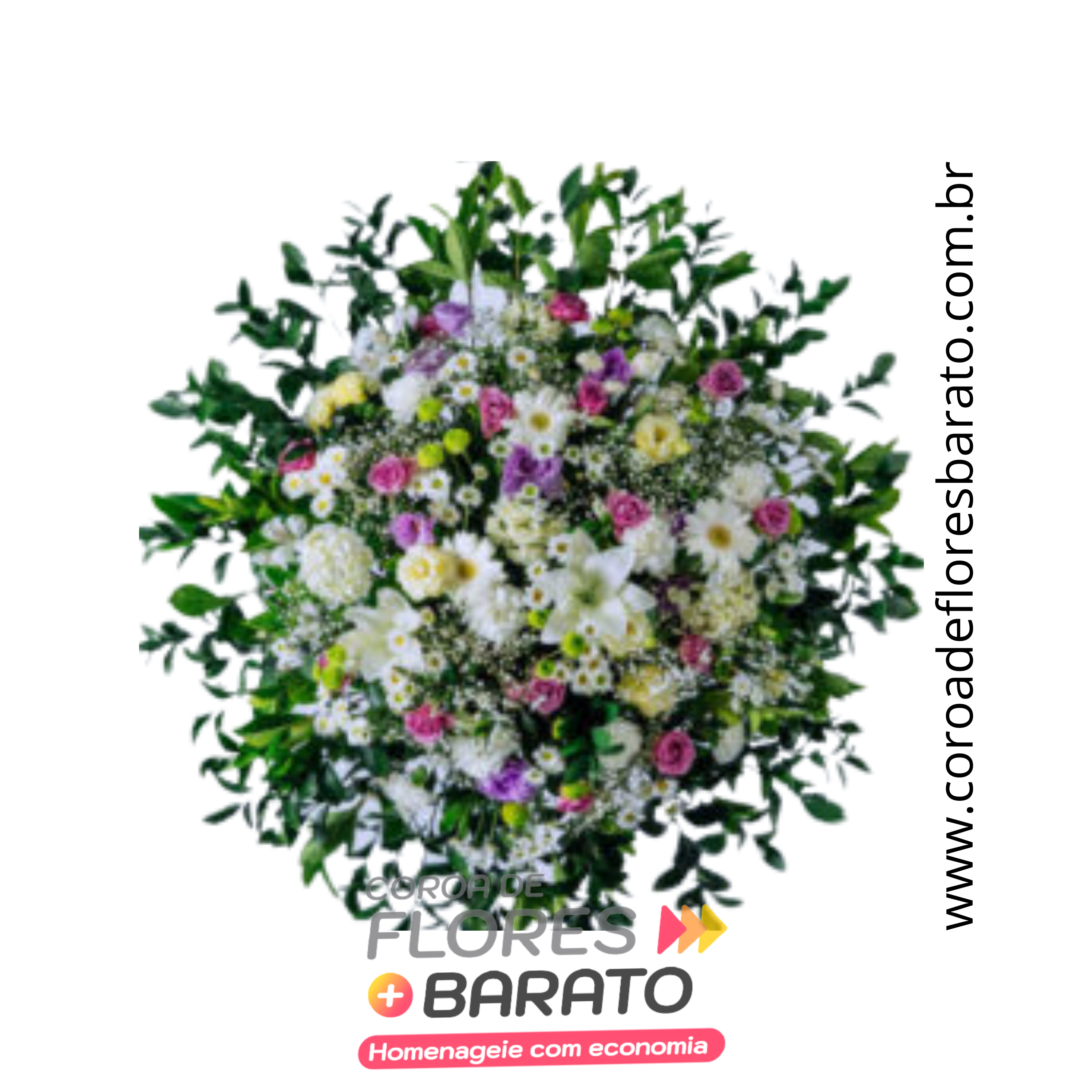 Coroa de Flores Barato 12